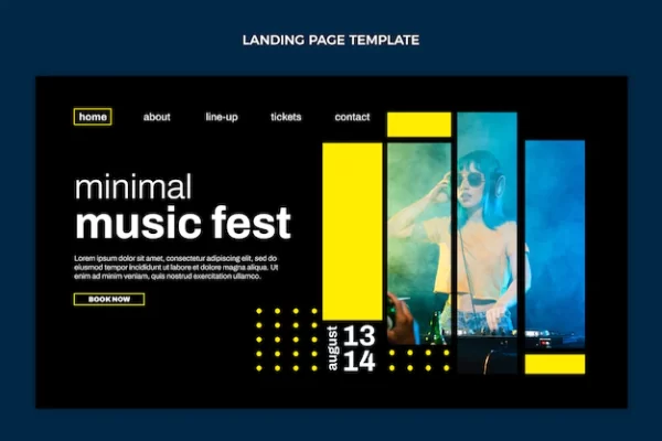 festival website design