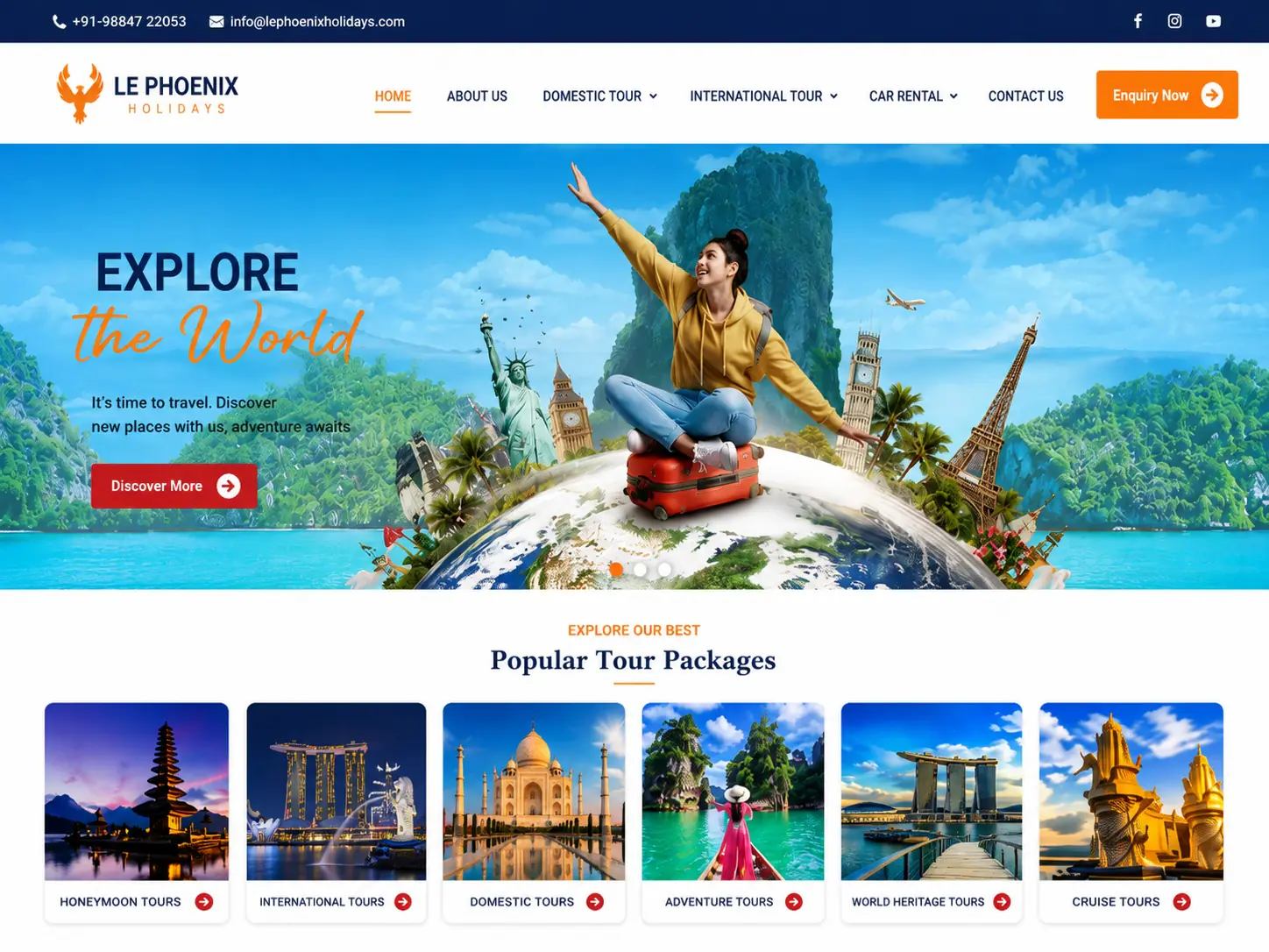 Le Phoenix Holidays demo site