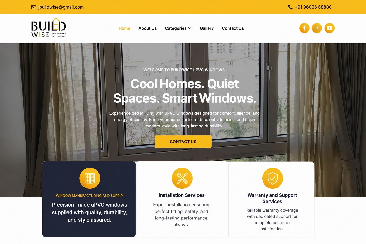 Buildwise UPVC Windows demo site