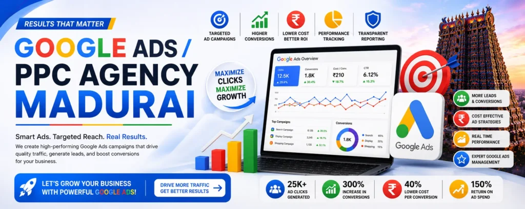 Best Website Design Company Madurai Google Ads / PPC Agency Madurai