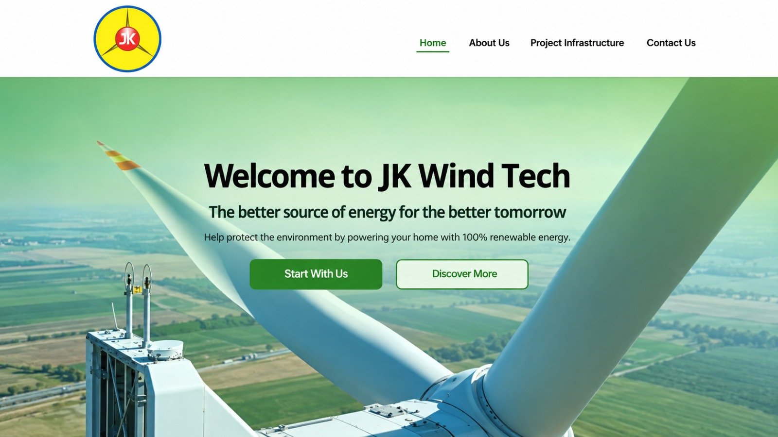 JK Wind Tech Website