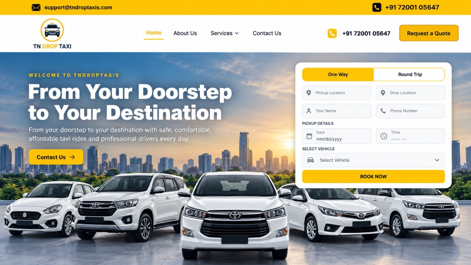 TN Drop Taxis Website