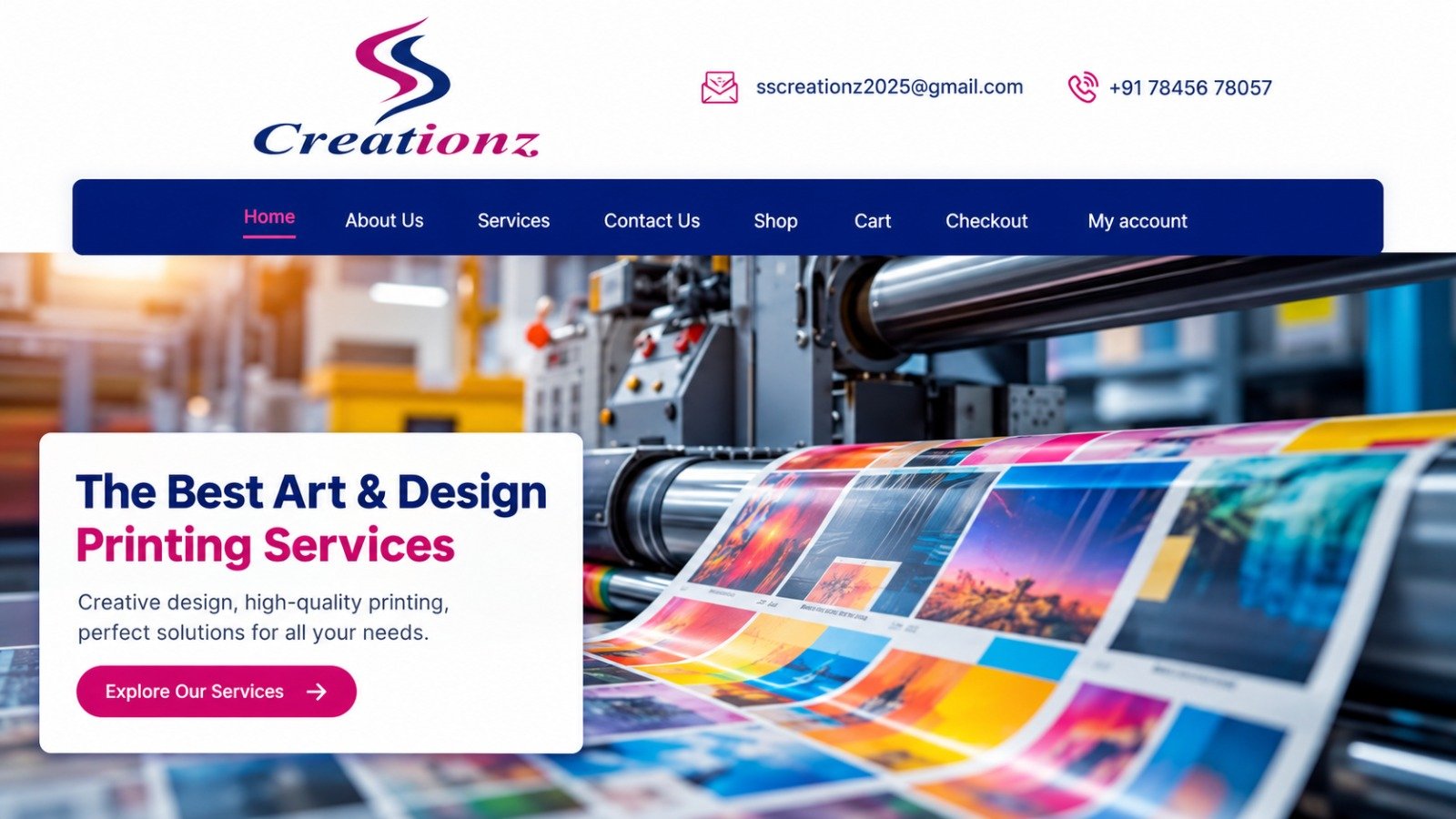 SS Creationz Website
