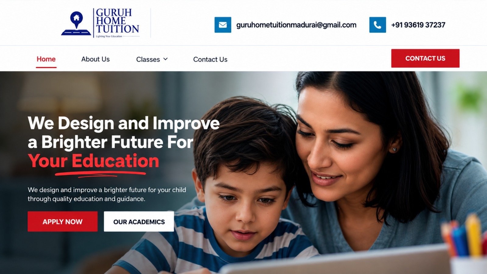 Guruh Home Tuition Website
